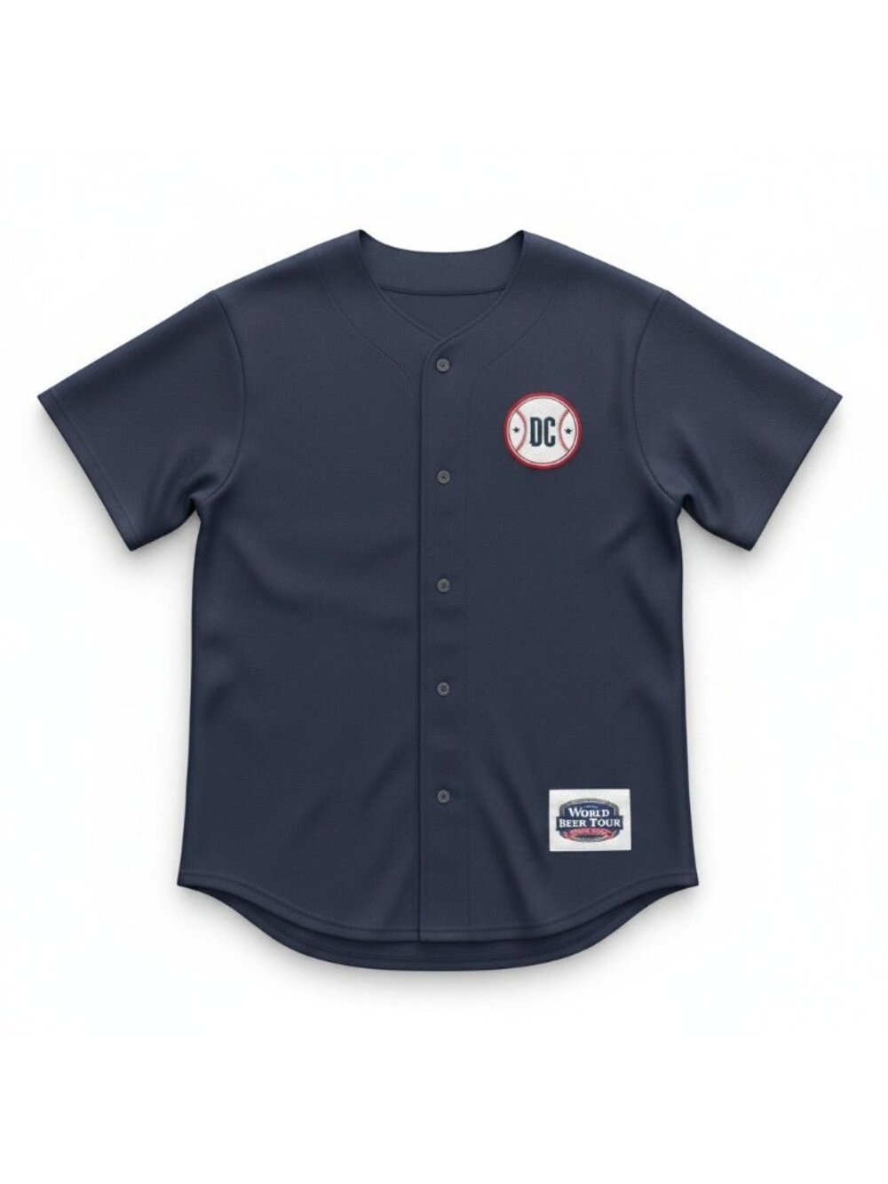 Old Chicago World Beer Tour Jersey Navy Blue Mesh Men's Size XL Unisex